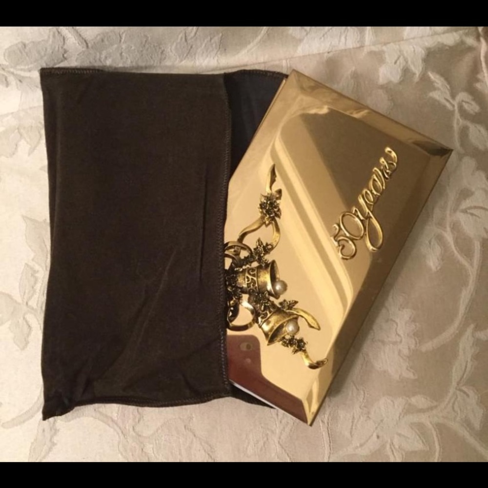 Roman Inc 50-Years Gold Metal Wedding Album Photo - 10 Page Unused